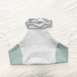 Koral Blue Choker Neck Sports Bra Size Small